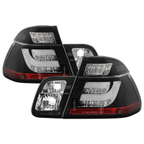 BMW E46 99-01 4Dr Ljuslist Style LED Bakljus - Svarta Spyder Auto